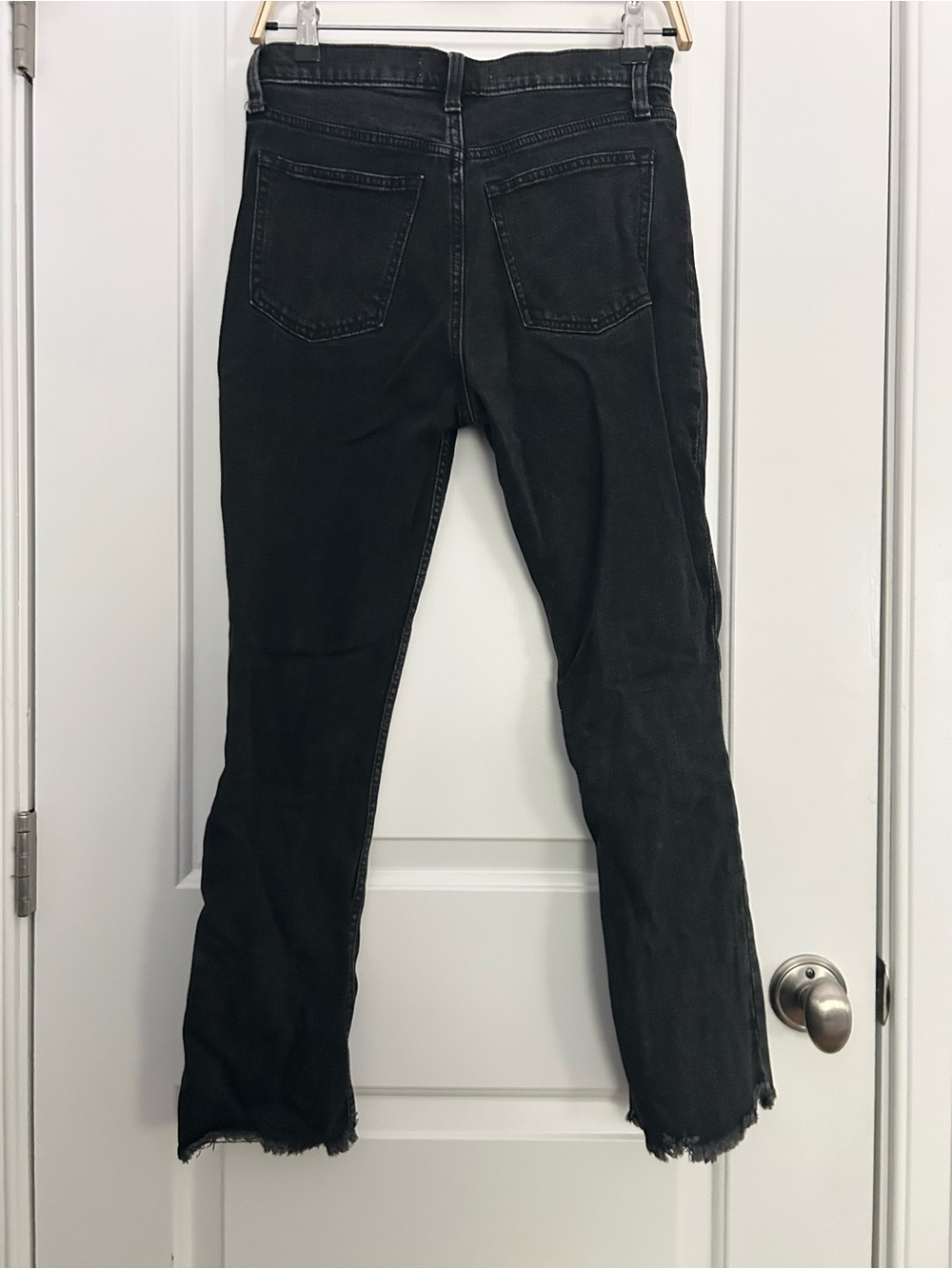 Abercrombie Black High Rise Split Hem Skinny Jeans - Picture 8 of 8